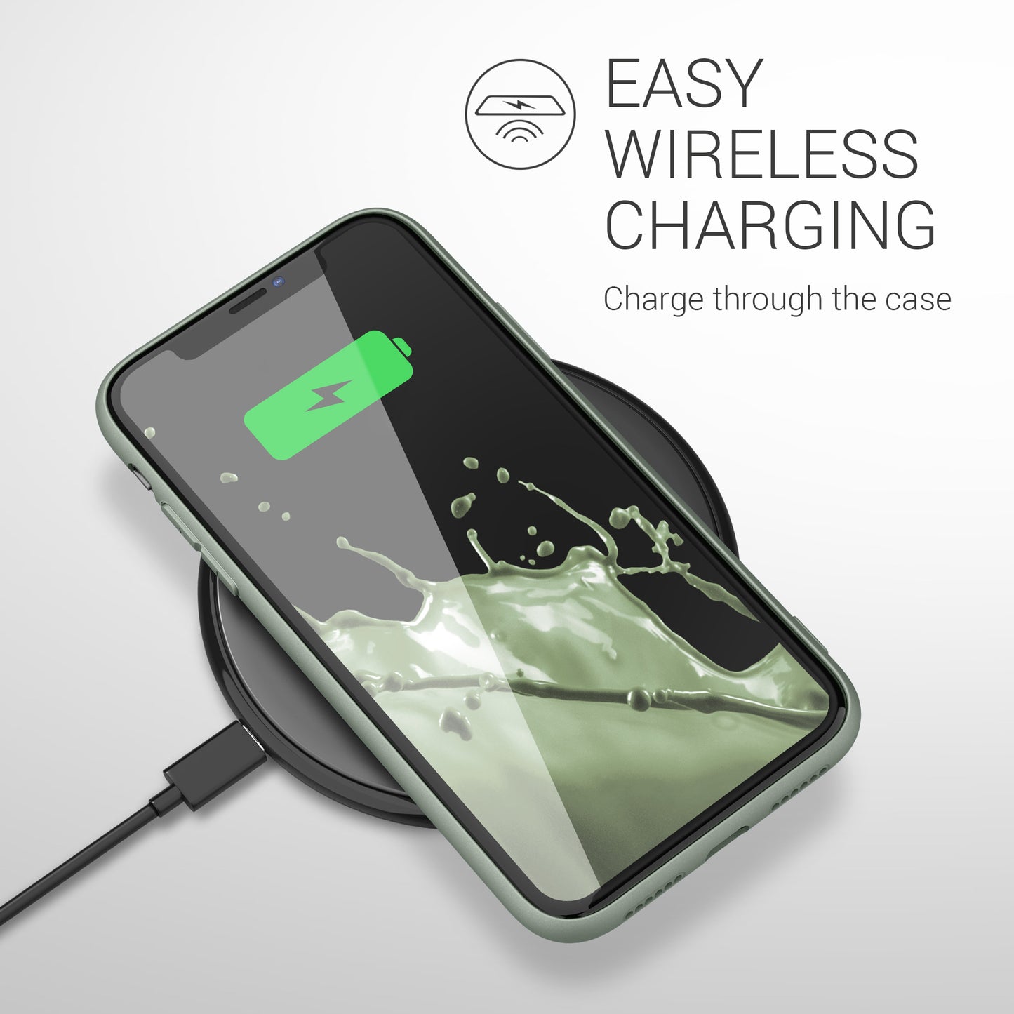 kwmobile Handyhülle für Apple iPhone 11 - Kabelloses Laden - Schutzhülle Cover