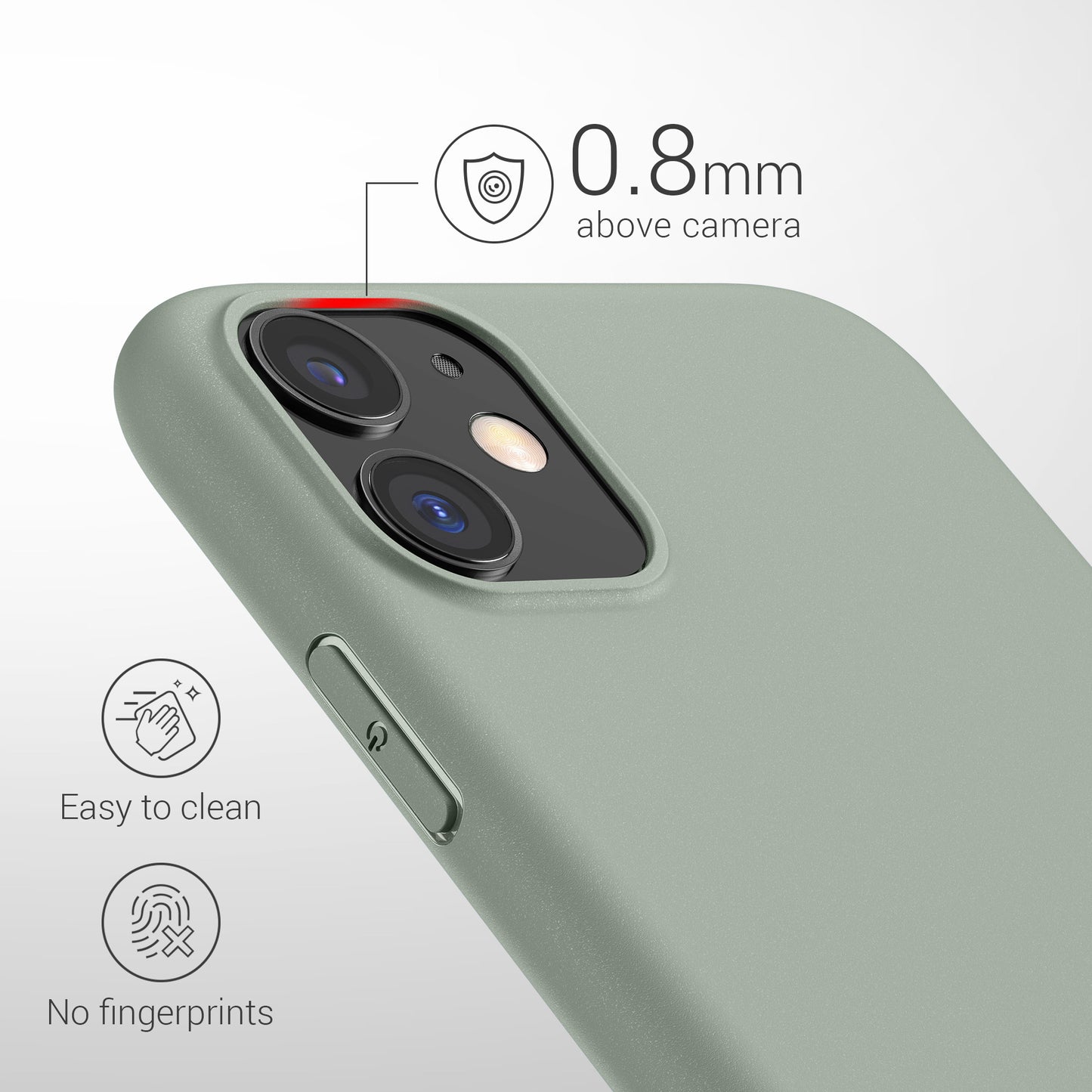 kwmobile Handyhülle für Apple iPhone 11 - Kabelloses Laden - Schutzhülle Cover