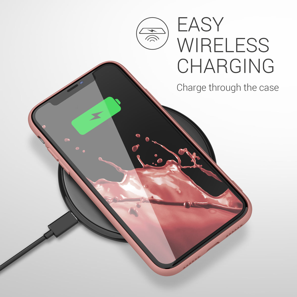 kwmobile Handyhülle für Apple iPhone 11 - Kabelloses Laden - Schutzhülle Cover