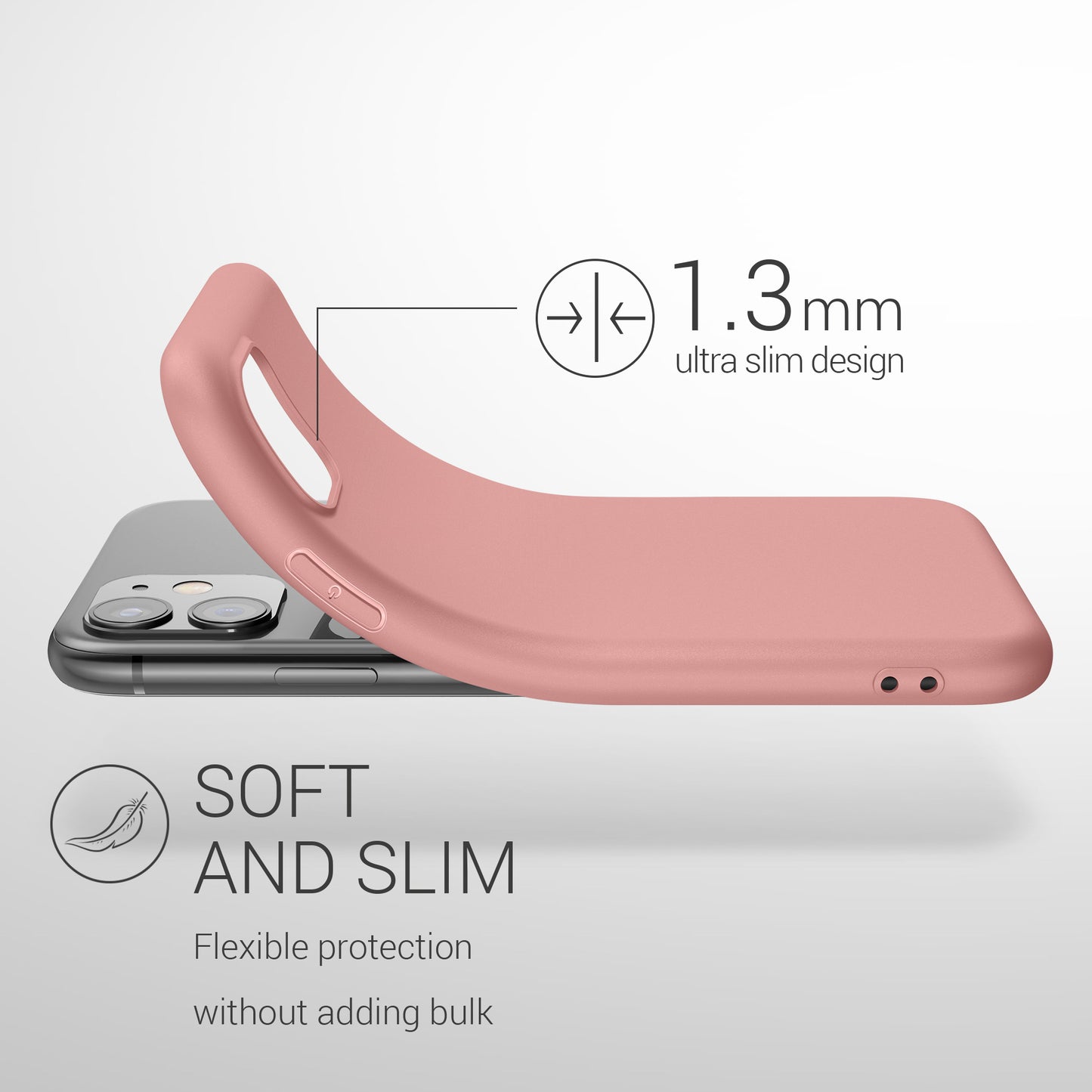 kwmobile Handyhülle für Apple iPhone 11 - Kabelloses Laden - Schutzhülle Cover
