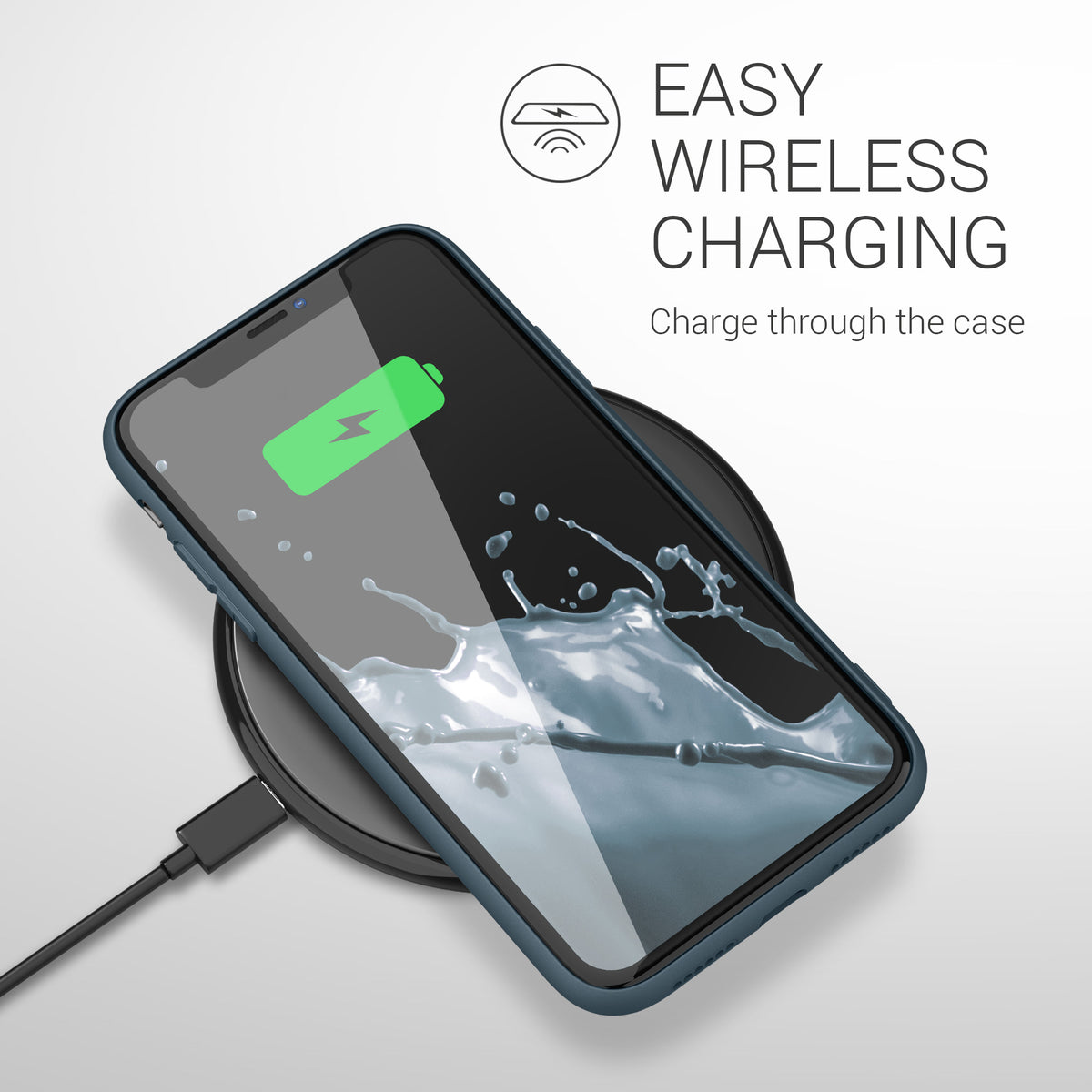 kwmobile Handyhülle für Apple iPhone 11 - Kabelloses Laden - Schutzhülle Cover
