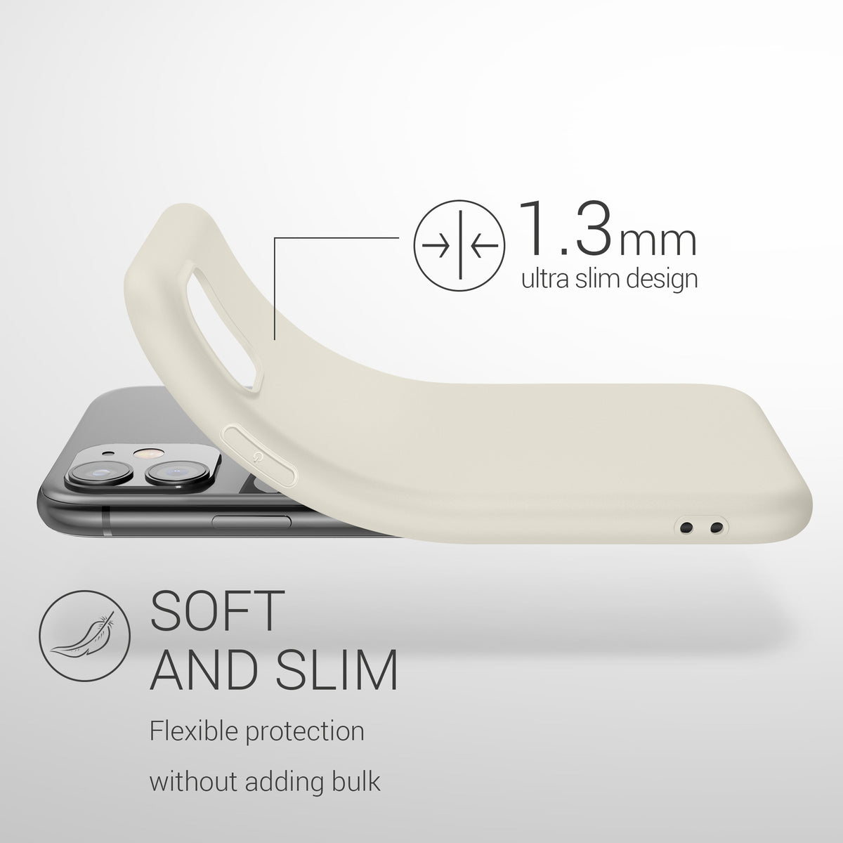 kwmobile Handyhülle für Apple iPhone 11 - Kabelloses Laden - Schutzhülle Cover
