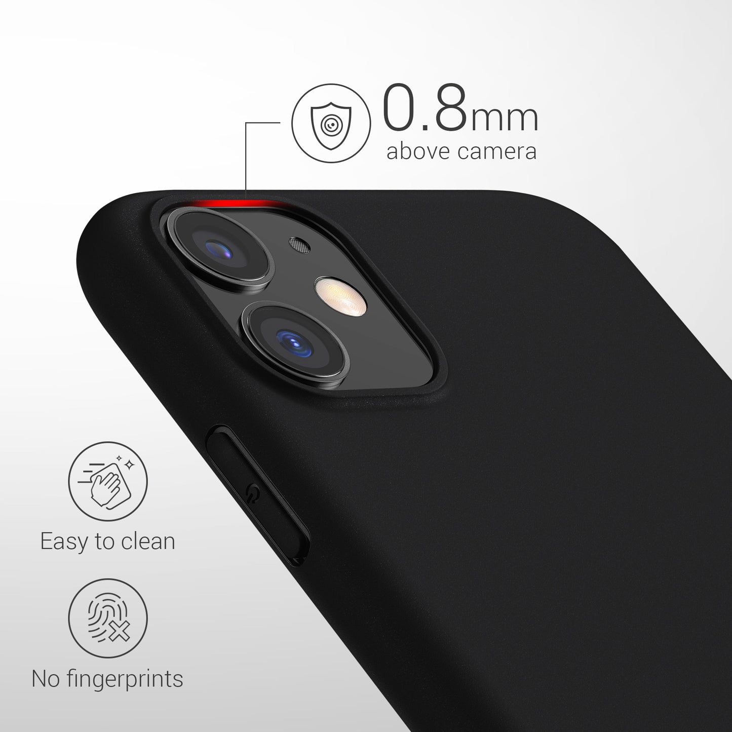 kwmobile Handyhülle für Apple iPhone 11 - Kabelloses Laden - Schutzhülle Cover