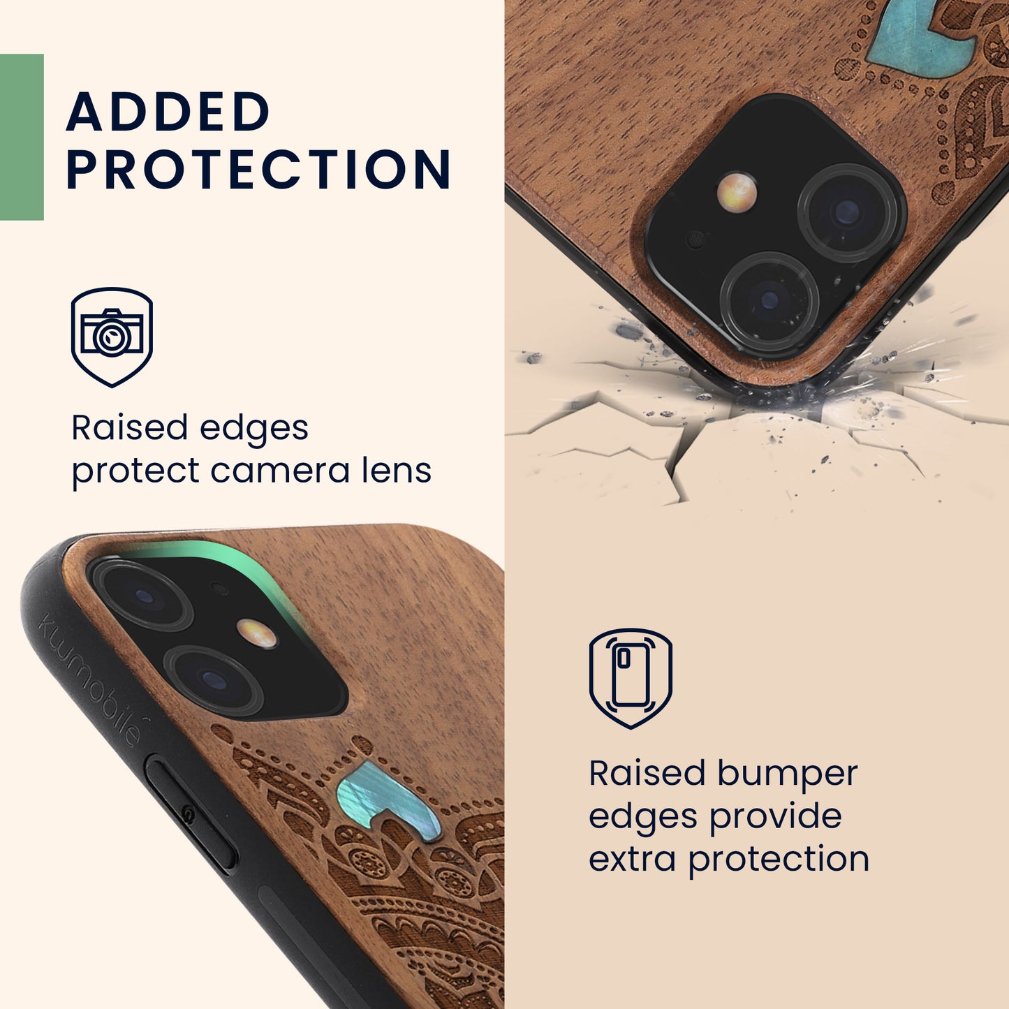 iPhone 11 stoßfestes Hardcase mit TPU Bumper