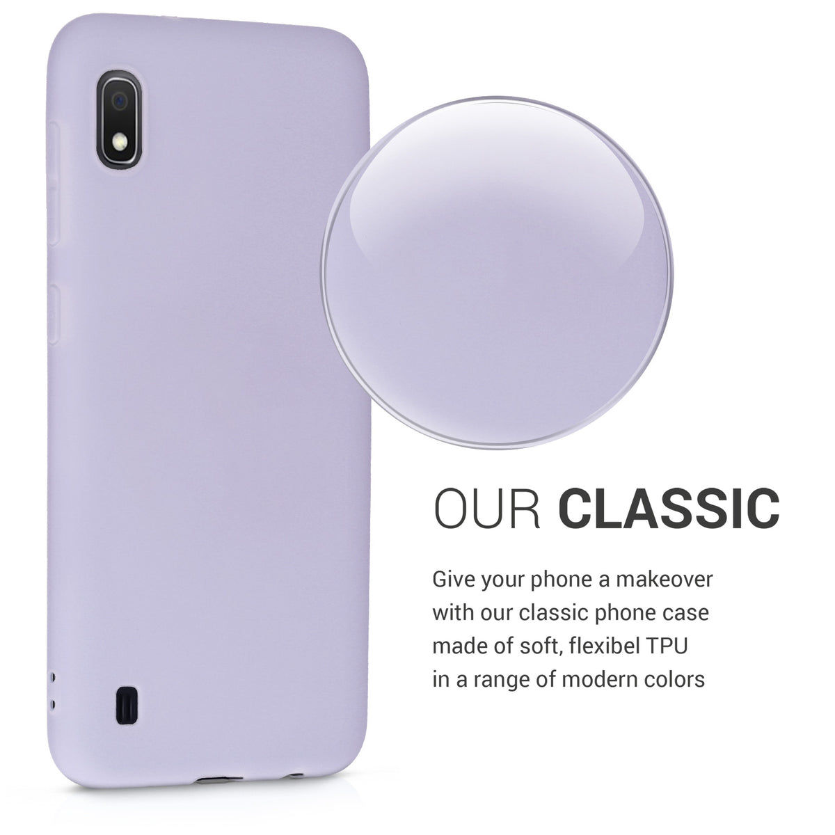 kwmobile Handyhülle für Samsung Galaxy A10 - Kabelloses Laden - Schutzhülle Cover