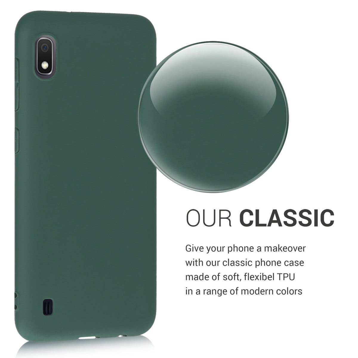 kwmobile Handyhülle für Samsung Galaxy A10 - Kabelloses Laden - Schutzhülle Cover