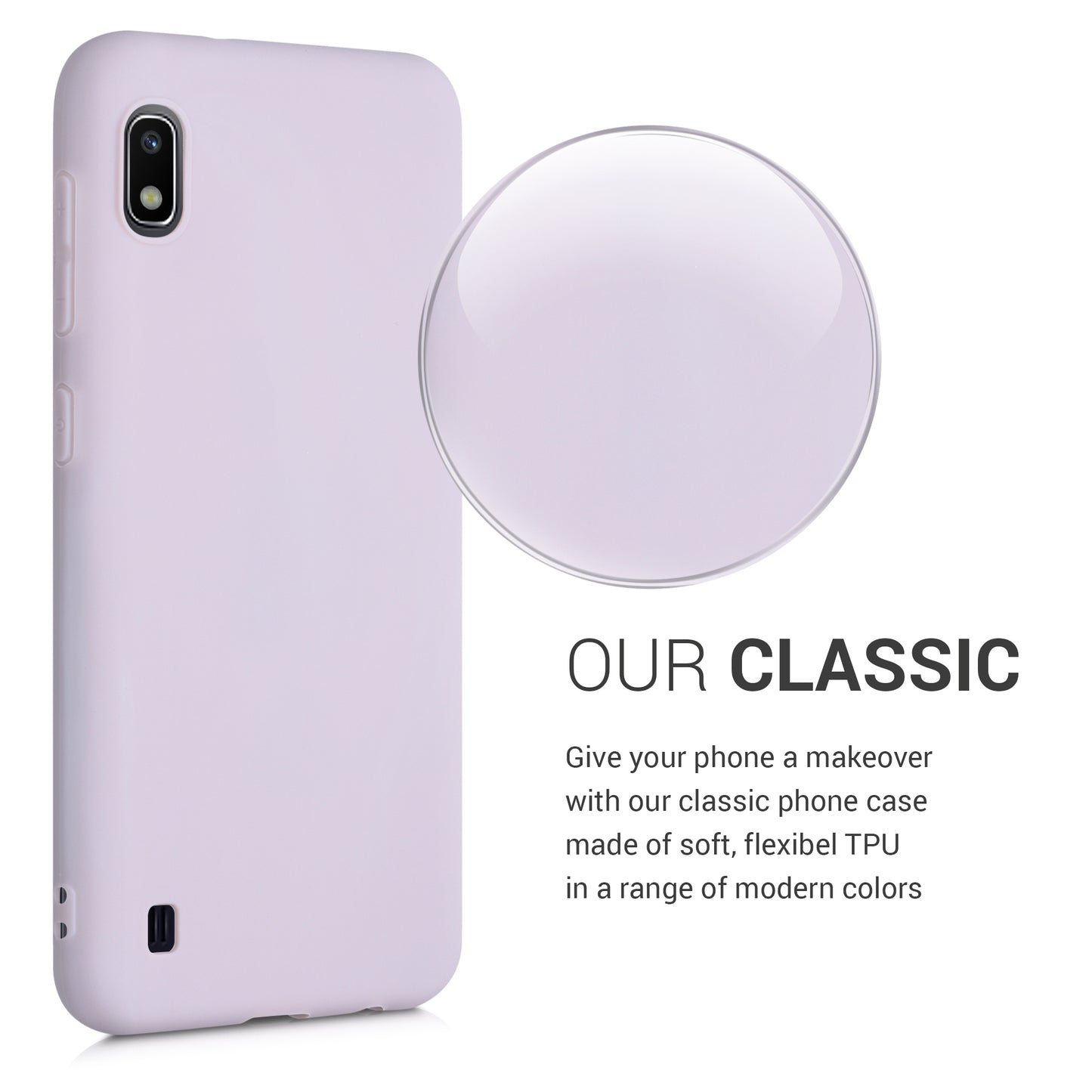 kwmobile Handyhülle für Samsung Galaxy A10 - Kabelloses Laden - Schutzhülle Cover