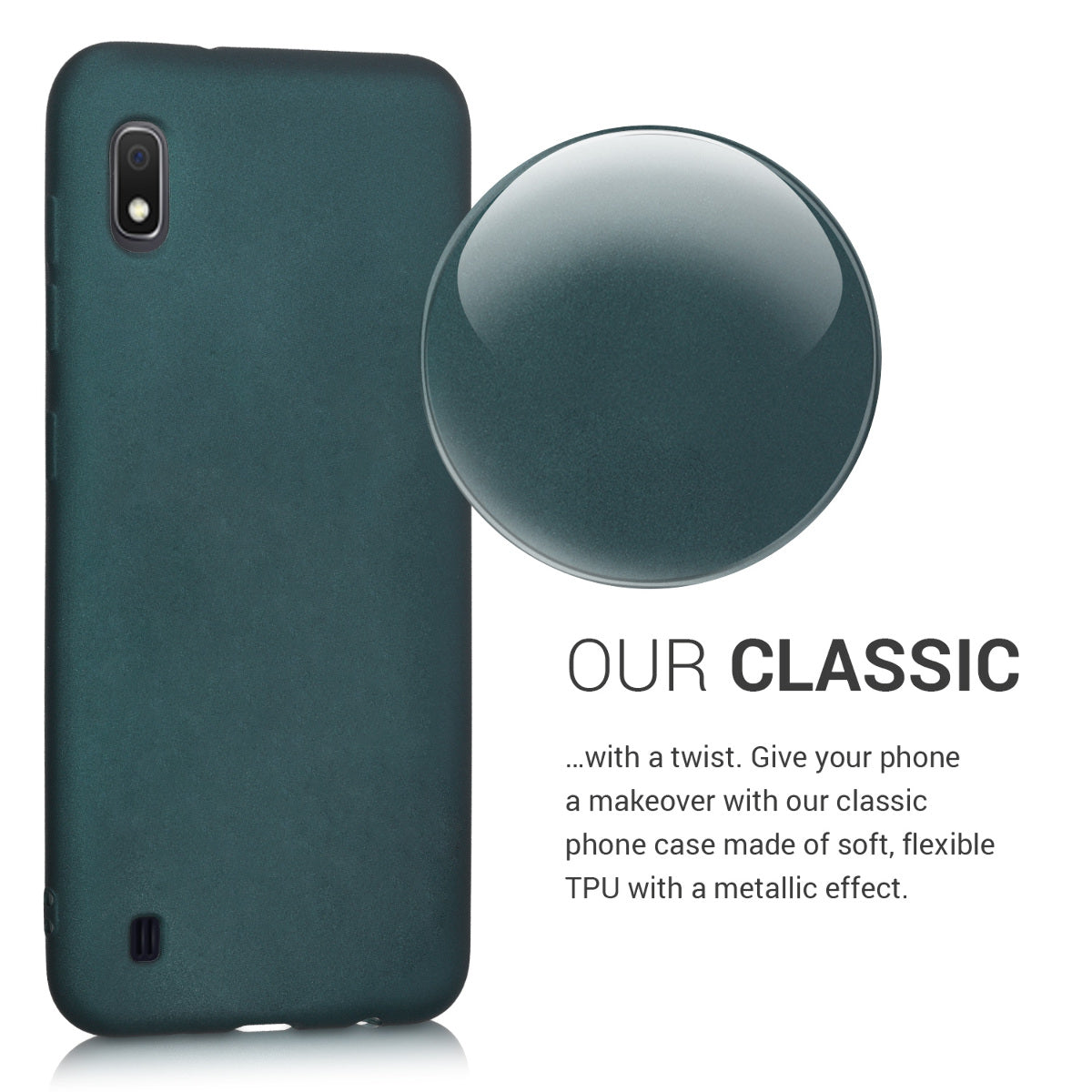 Samsung Galaxy A10 Silikon Handyhülle Metallic