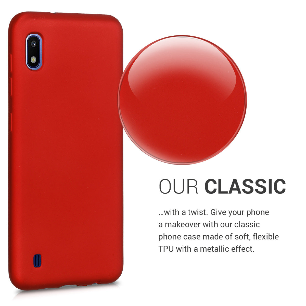 Samsung Galaxy A10 Silikon Handyhülle Metallic