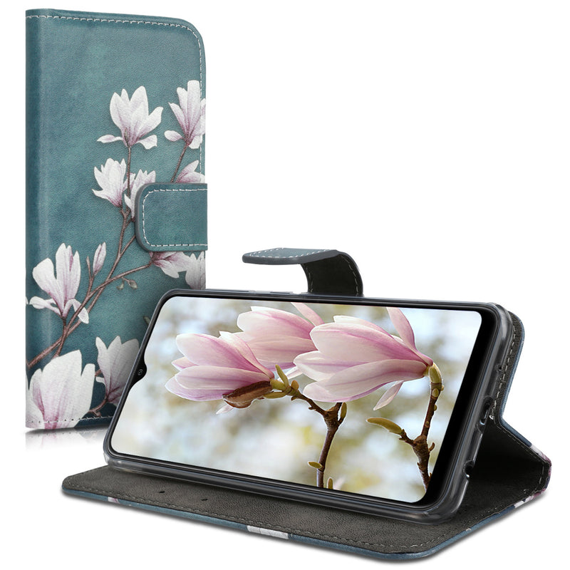 kwmobile Wallet Case kompatibel mit Samsung Galaxy A10 Hülle - Cover mit Ständer und Kartenfächern