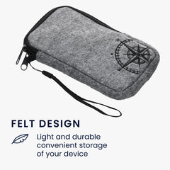Handytasche für Smartphones 16,5 x 8,9 cm Handy Filztasche