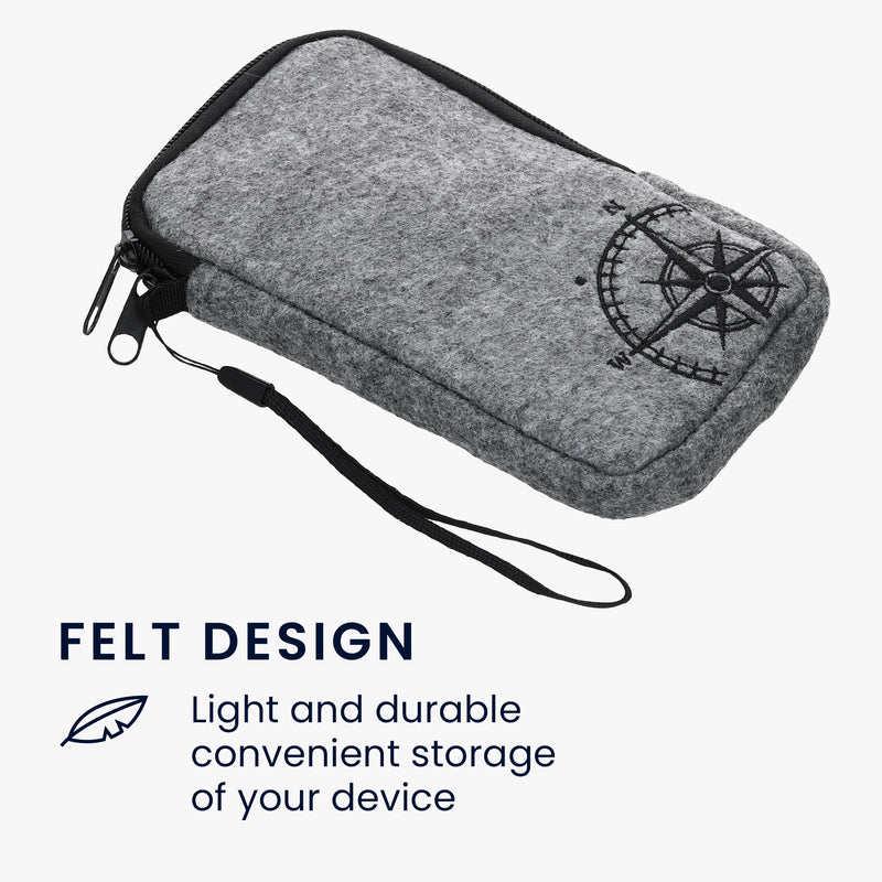 Handytasche für Smartphones 16,5 x 8,9 cm Handy Filztasche