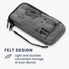 Handytasche für Smartphones 16,5 x 8,9 cm Handy Filztasche