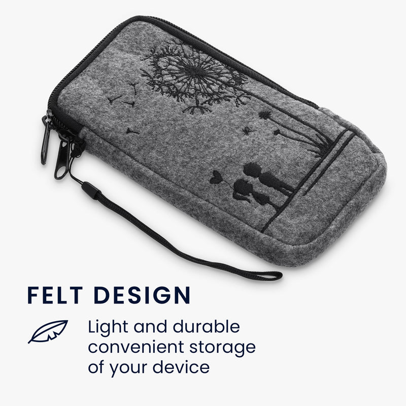 Handytasche für Smartphones 16,5 x 8,9 cm Handy Filztasche