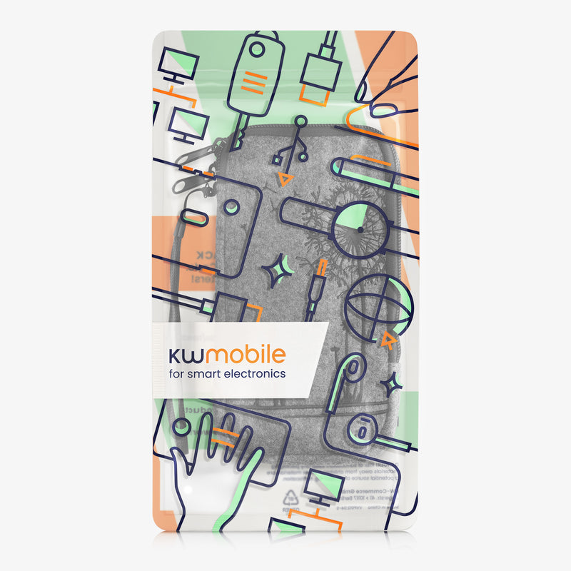 Handytasche für Smartphones 16,5 x 8,9 cm Handy Filztasche