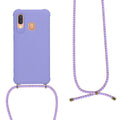 kwmobile Necklace Case kompatibel mit Samsung Galaxy A40 Hülle - Cover mit Kordel zum Umhängen - Silikon Schutzhülle