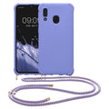 kwmobile Necklace Case kompatibel mit Samsung Galaxy A40 Hülle - Cover mit Kordel zum Umhängen - Silikon Schutzhülle