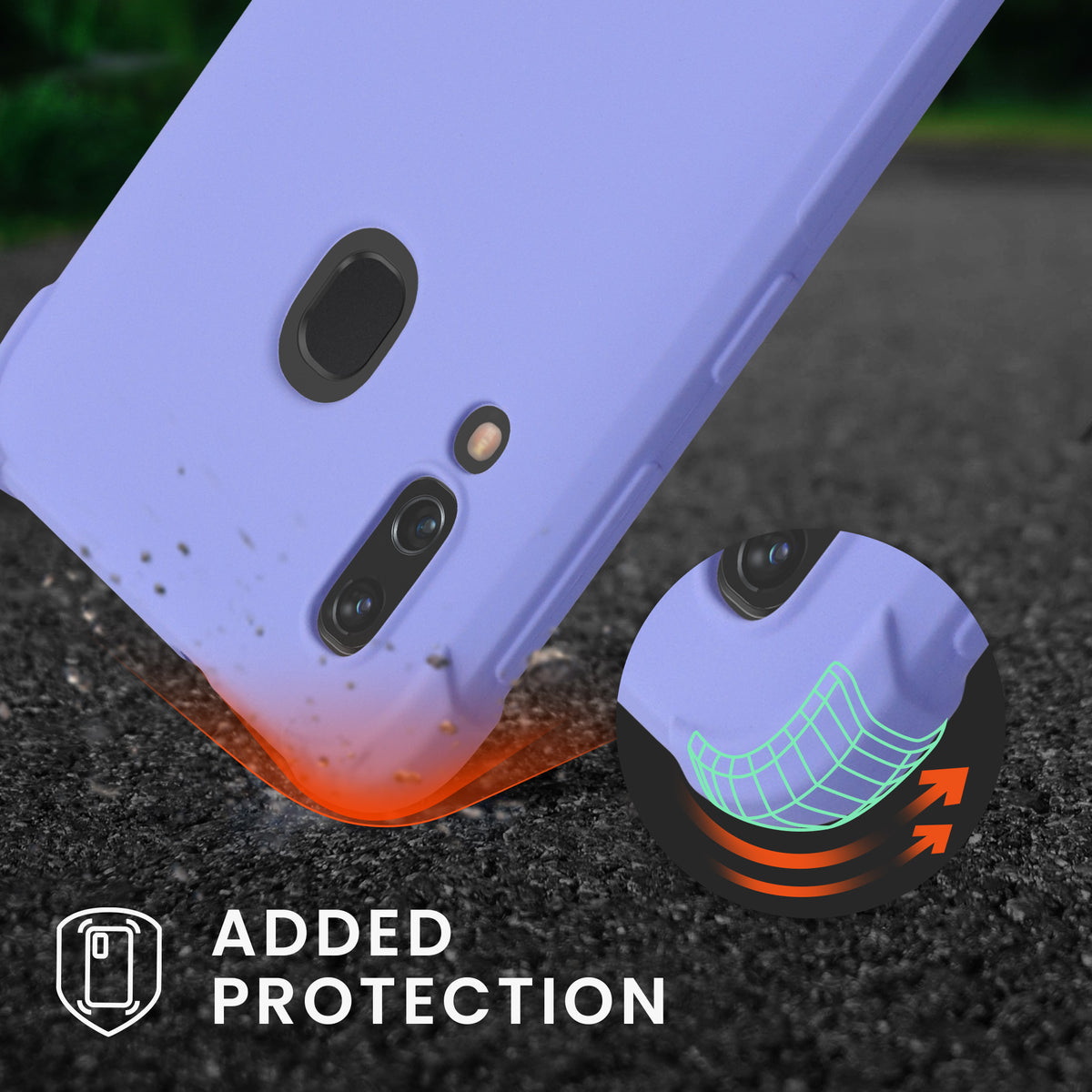 kwmobile Necklace Case kompatibel mit Samsung Galaxy A40 Hülle - Cover mit Kordel zum Umhängen - Silikon Schutzhülle
