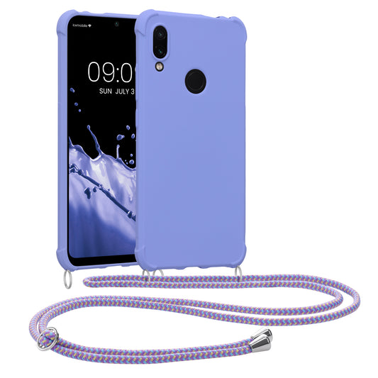 kwmobile Necklace Case kompatibel mit Xiaomi Redmi Note 7 / Note 7 Pro Hülle - Cover mit Kordel zum Umhängen - Silikon Schutzhülle
