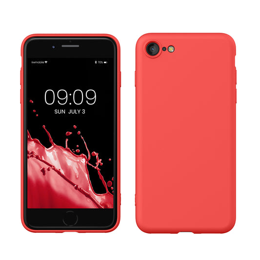 kwmobile Handyhülle für iPhone SE 2022 Hülle / iPhone SE 2020 / iPhone 8 / iPhone 7, für iPhone SE Hülle - Schutzhülle für kabelloses Laden - Case