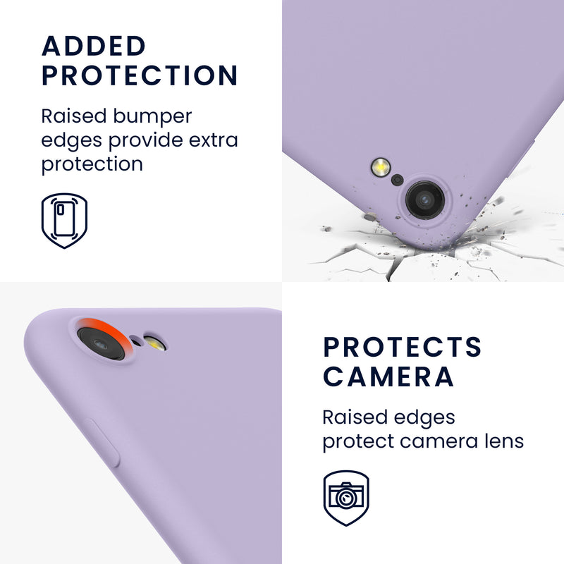 kwmobile Handyhülle für iPhone SE 2022 Hülle / iPhone SE 2020 / iPhone 8 / iPhone 7, für iPhone SE Hülle - Schutzhülle für kabelloses Laden - Case