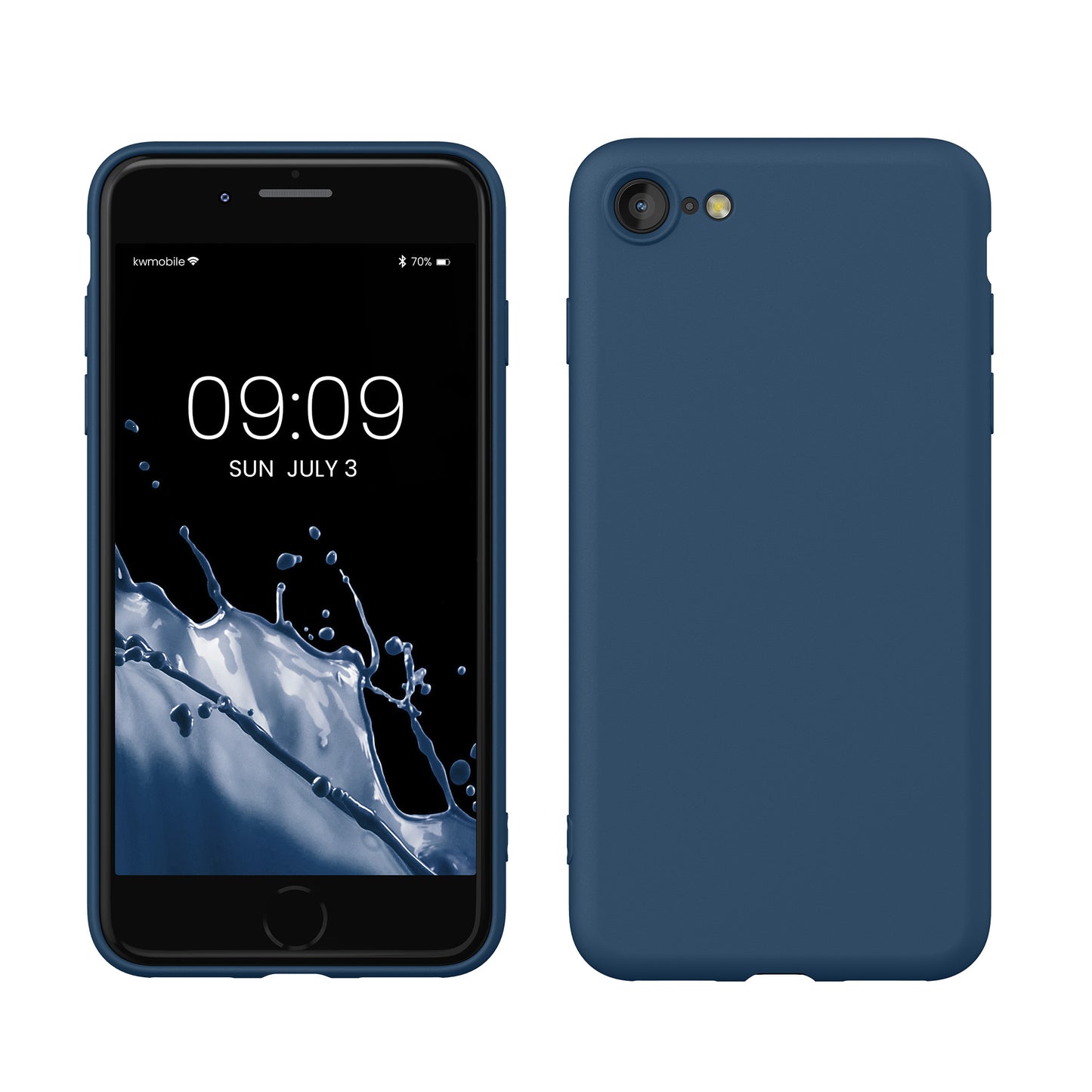 kwmobile Handyhülle für iPhone SE 2022 Hülle / iPhone SE 2020 / iPhone 8 / iPhone 7, für iPhone SE Hülle - Schutzhülle für kabelloses Laden - Case