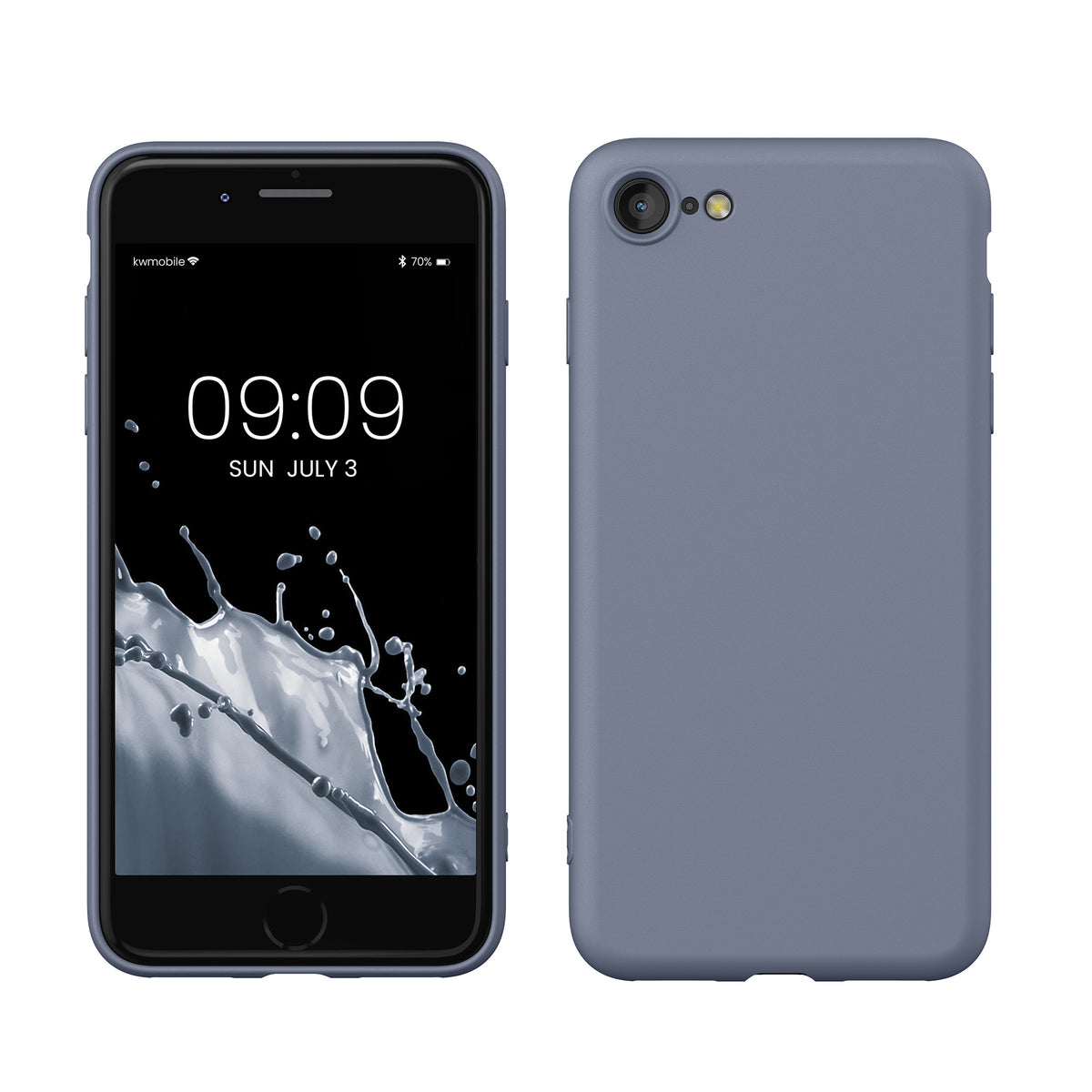 kwmobile Handyhülle für iPhone SE 2022 Hülle / iPhone SE 2020 / iPhone 8 / iPhone 7, für iPhone SE Hülle - Schutzhülle für kabelloses Laden - Case