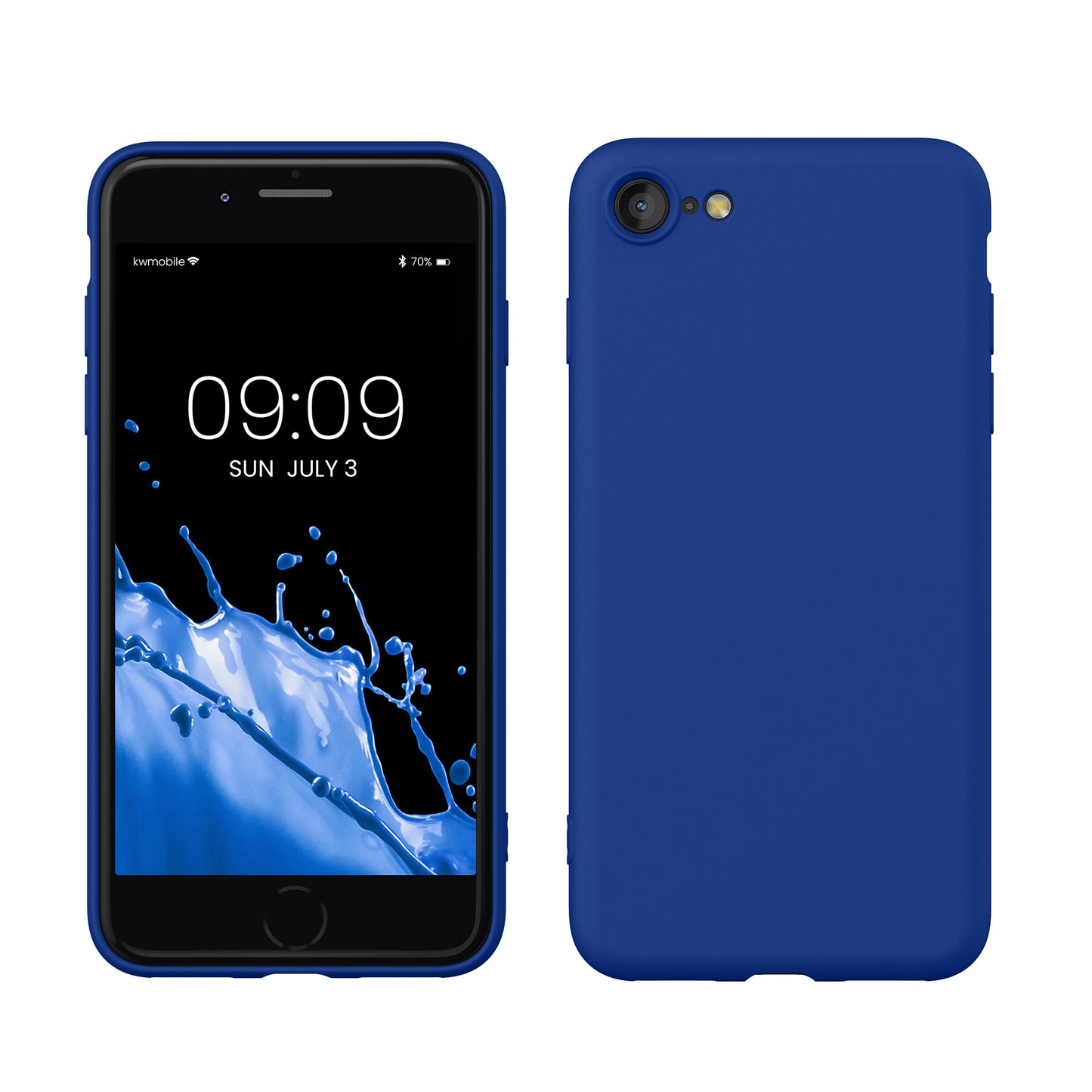 kwmobile Handyhülle für iPhone SE 2022 Hülle / iPhone SE 2020 / iPhone 8 / iPhone 7, für iPhone SE Hülle - Schutzhülle für kabelloses Laden - Case