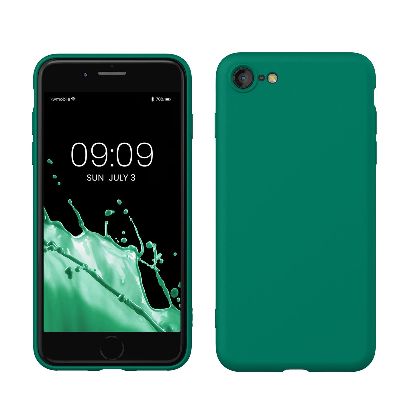 kwmobile Handyhülle für iPhone SE 2022 Hülle / iPhone SE 2020 / iPhone 8 / iPhone 7, für iPhone SE Hülle - Schutzhülle für kabelloses Laden - Case
