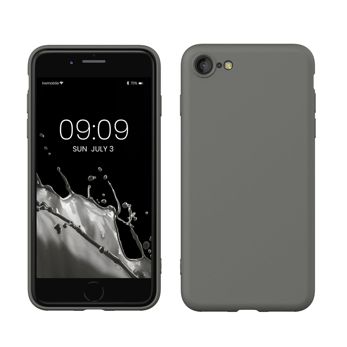 kwmobile Handyhülle für iPhone SE 2022 Hülle / iPhone SE 2020 / iPhone 8 / iPhone 7, für iPhone SE Hülle - Schutzhülle für kabelloses Laden - Case