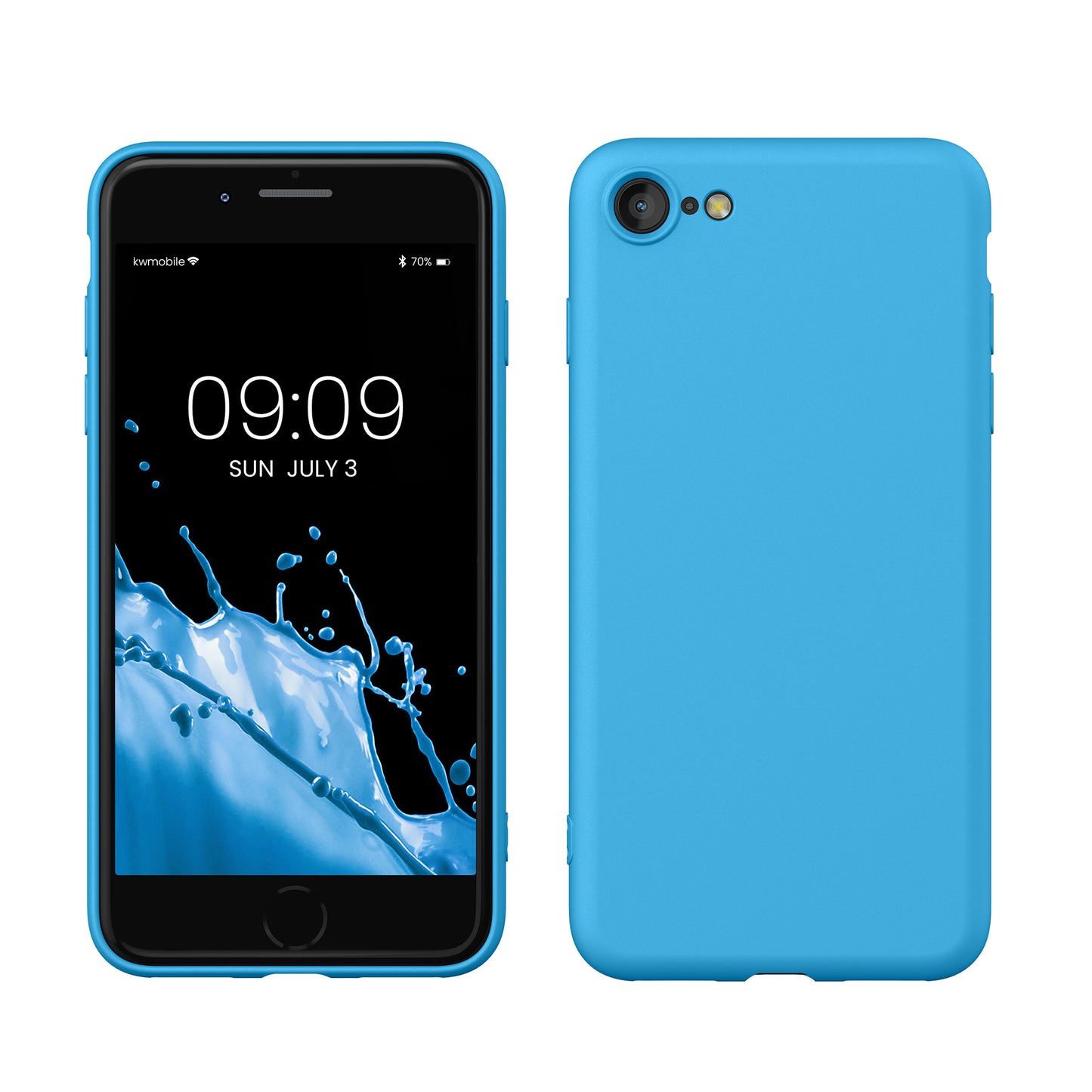 kwmobile Handyhülle für iPhone SE 2022 Hülle / iPhone SE 2020 / iPhone 8 / iPhone 7, für iPhone SE Hülle - Schutzhülle für kabelloses Laden - Case