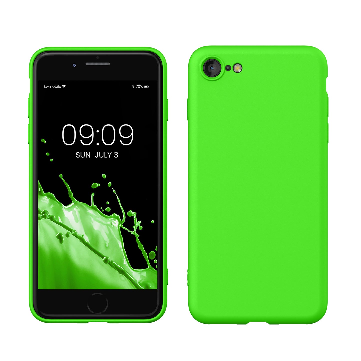 kwmobile Handyhülle für iPhone SE 2022 Hülle / iPhone SE 2020 / iPhone 8 / iPhone 7, für iPhone SE Hülle - Schutzhülle für kabelloses Laden - Case