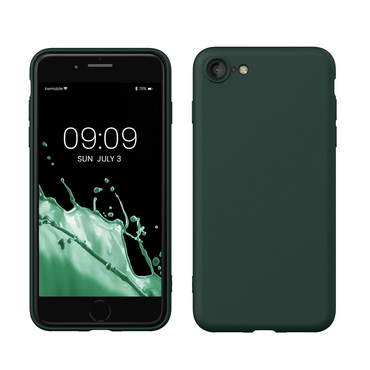 kwmobile Handyhülle für iPhone SE 2022 Hülle / iPhone SE 2020 / iPhone 8 / iPhone 7, für iPhone SE Hülle - Schutzhülle für kabelloses Laden - Case