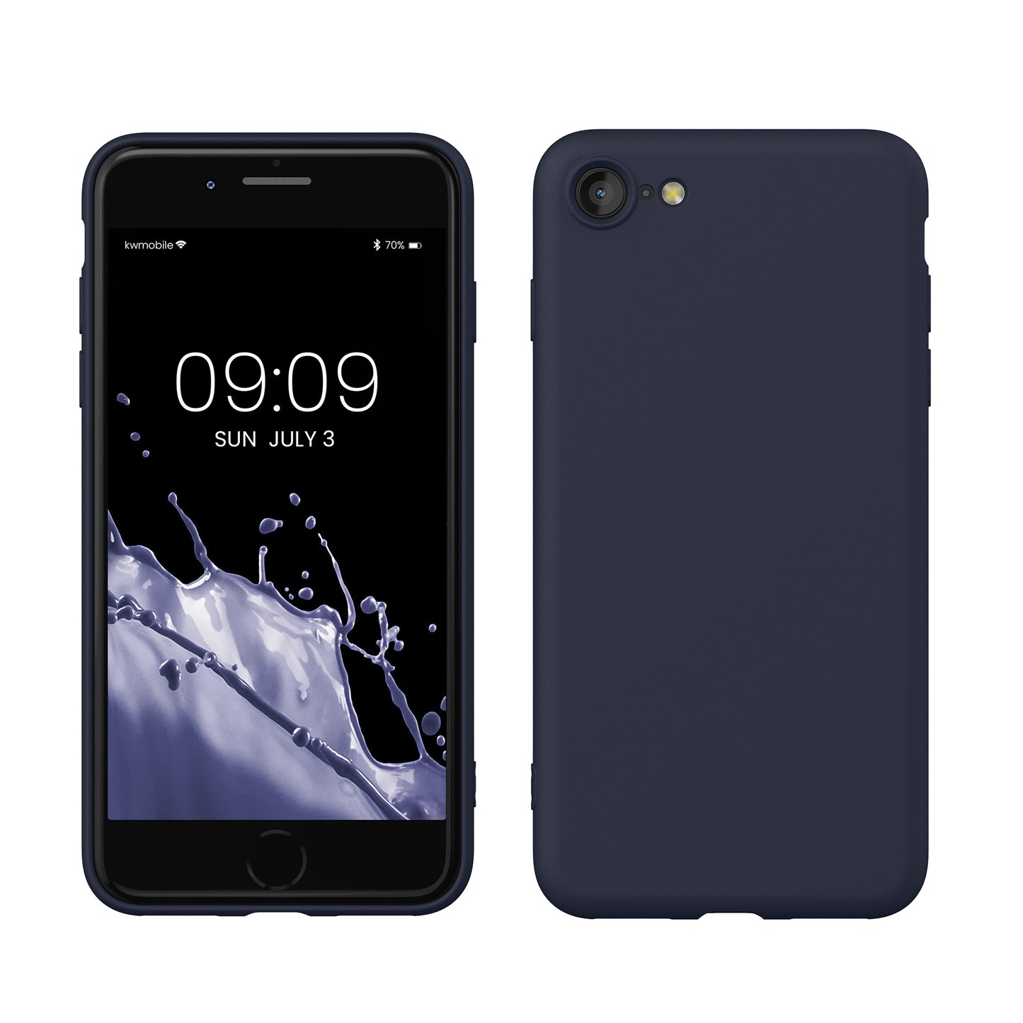 kwmobile Handyhülle für iPhone SE 2022 Hülle / iPhone SE 2020 / iPhone 8 / iPhone 7, für iPhone SE Hülle - Schutzhülle für kabelloses Laden - Case