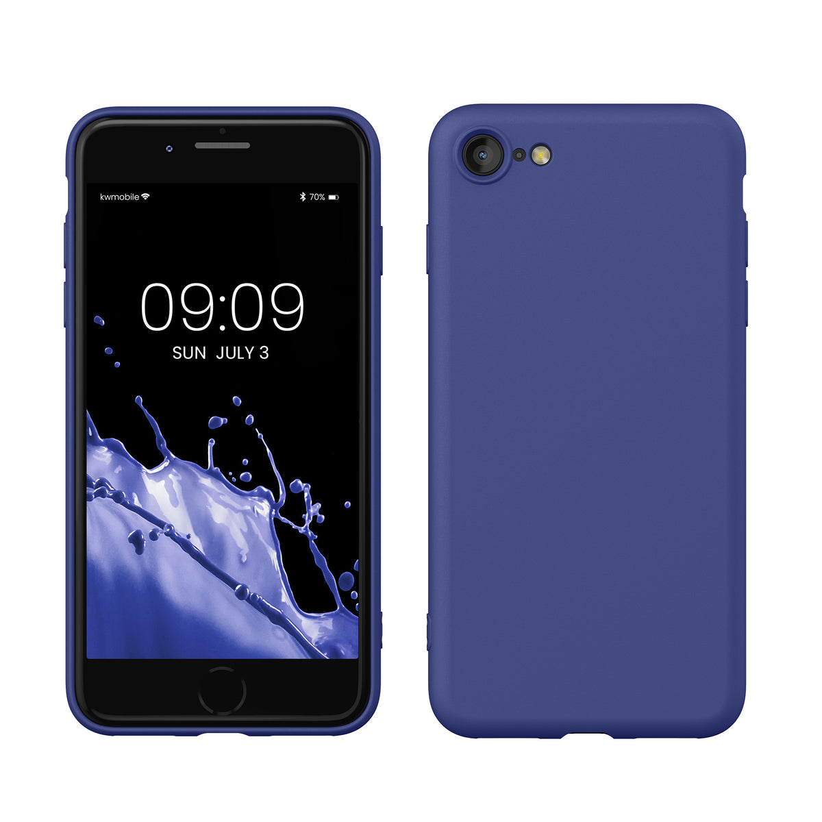 kwmobile Handyhülle für iPhone SE 2022 Hülle / iPhone SE 2020 / iPhone 8 / iPhone 7, für iPhone SE Hülle - Schutzhülle für kabelloses Laden - Case