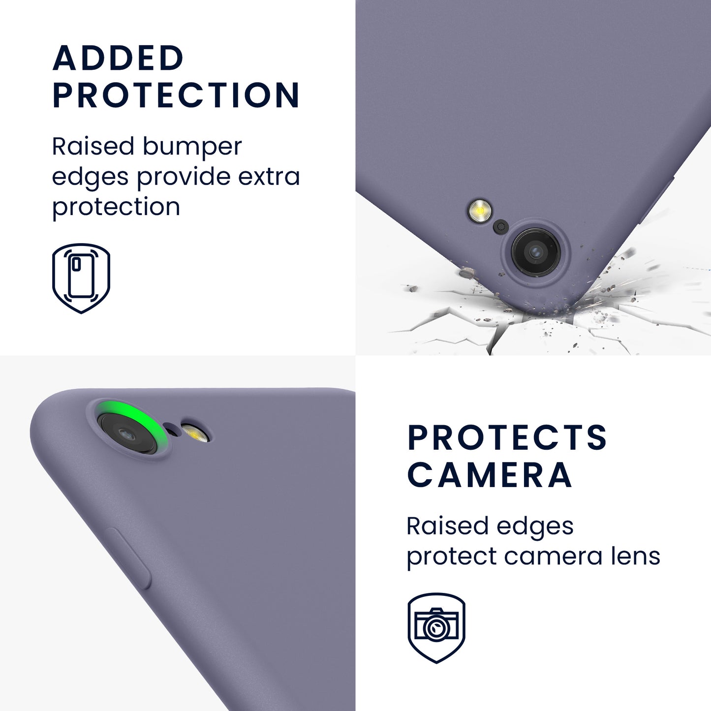 kwmobile Handyhülle für iPhone SE 2022 Hülle / iPhone SE 2020 / iPhone 8 / iPhone 7, für iPhone SE Hülle - Schutzhülle für kabelloses Laden - Case