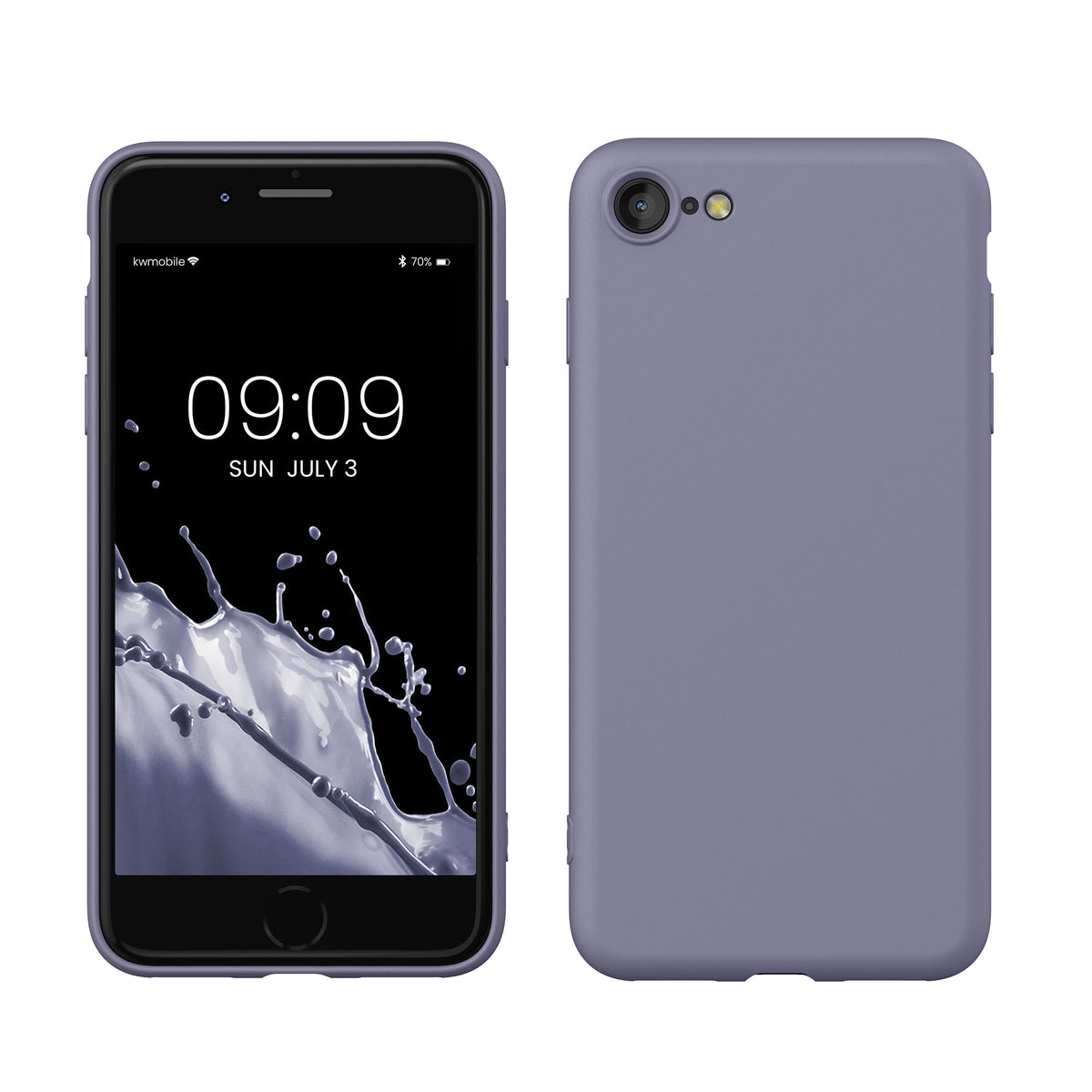 kwmobile Handyhülle für iPhone SE 2022 Hülle / iPhone SE 2020 / iPhone 8 / iPhone 7, für iPhone SE Hülle - Schutzhülle für kabelloses Laden - Case