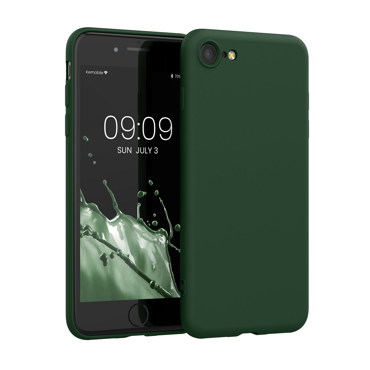 kwmobile Handyhülle für iPhone SE 2022 Hülle / iPhone SE 2020 / iPhone 8 / iPhone 7, für iPhone SE Hülle - Schutzhülle für kabelloses Laden - Case