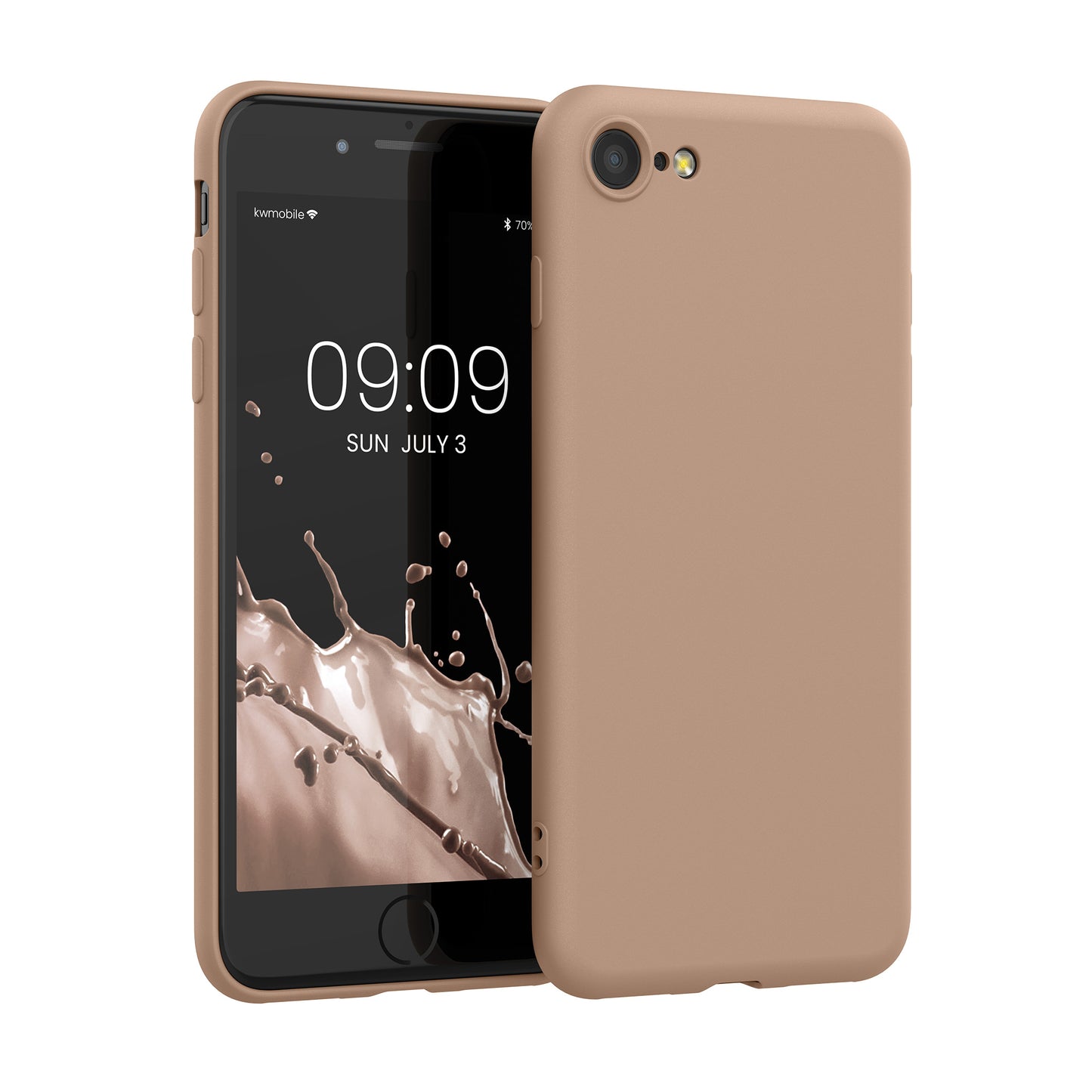 kwmobile Handyhülle für iPhone SE 2022 Hülle / iPhone SE 2020 / iPhone 8 / iPhone 7, für iPhone SE Hülle - Schutzhülle für kabelloses Laden - Case