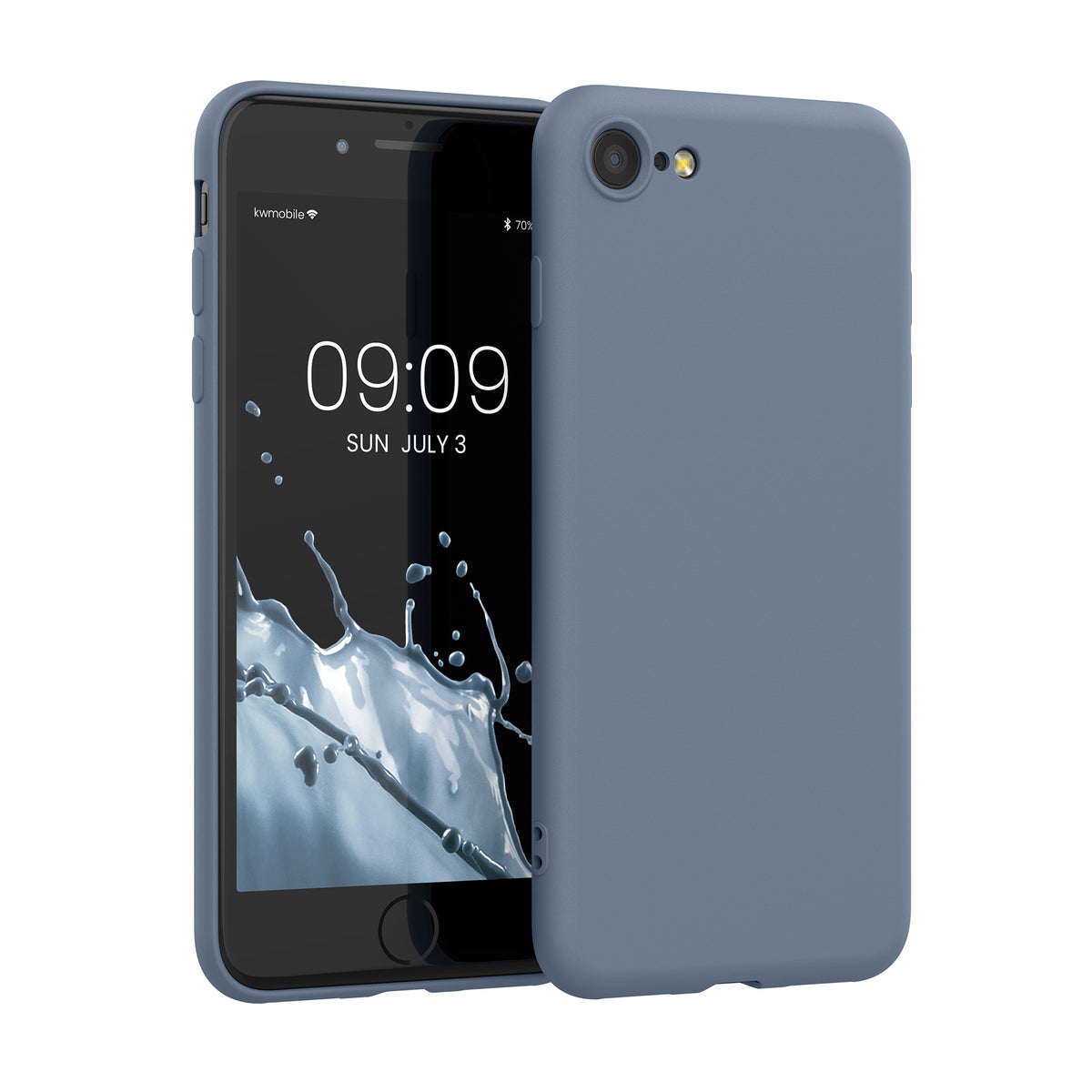 kwmobile Handyhülle für iPhone SE 2022 Hülle / iPhone SE 2020 / iPhone 8 / iPhone 7, für iPhone SE Hülle - Schutzhülle für kabelloses Laden - Case