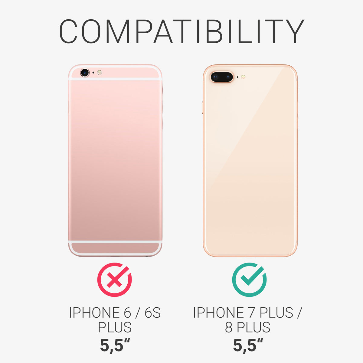 iPhone 7 Plus / iPhone 8 Plus gummierte Handyhülle