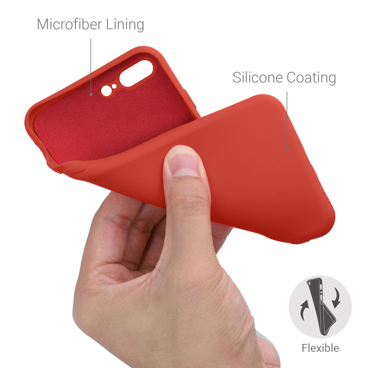 iPhone 7 Plus / iPhone 8 Plus gummierte Handyhülle