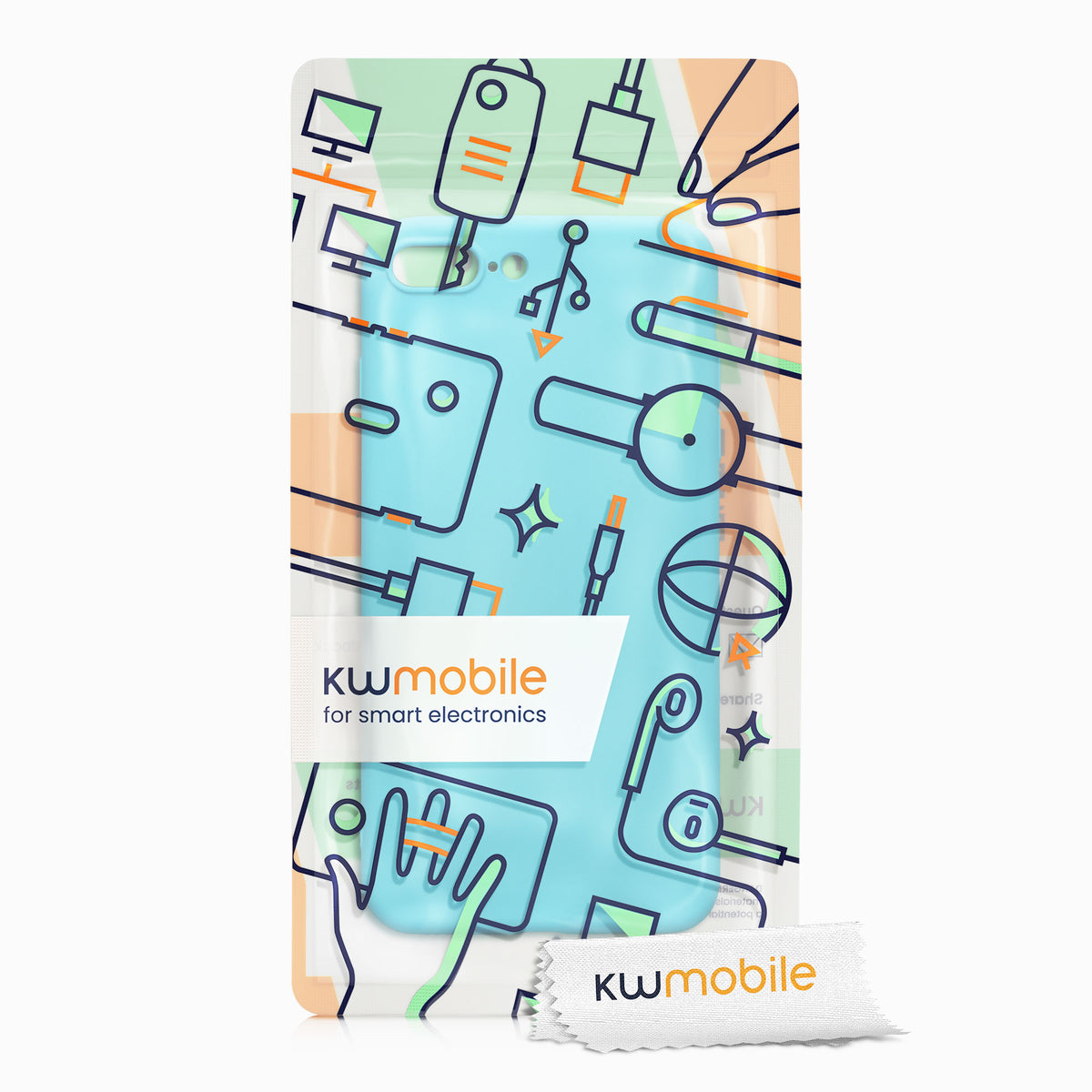 iPhone 7 Plus / iPhone 8 Plus gummierte Handyhülle