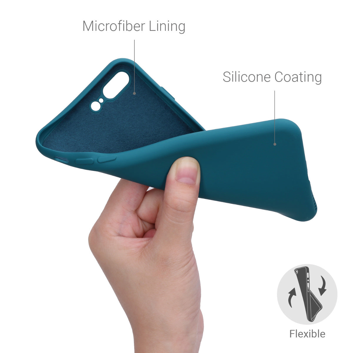 iPhone 7 Plus / iPhone 8 Plus gummierte Handyhülle