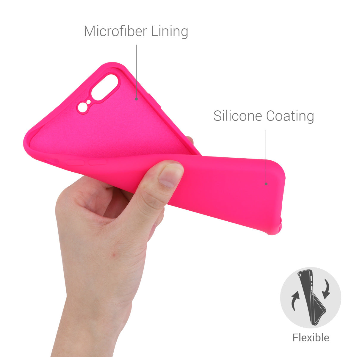 iPhone 7 Plus / iPhone 8 Plus gummierte Handyhülle