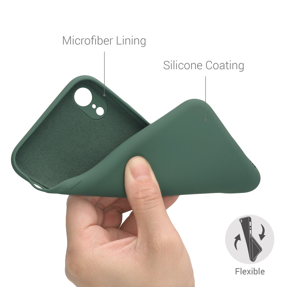 kwmobile Hülle kompatibel mit Apple iPhone XR - Schutzhülle für kabelloses Laden