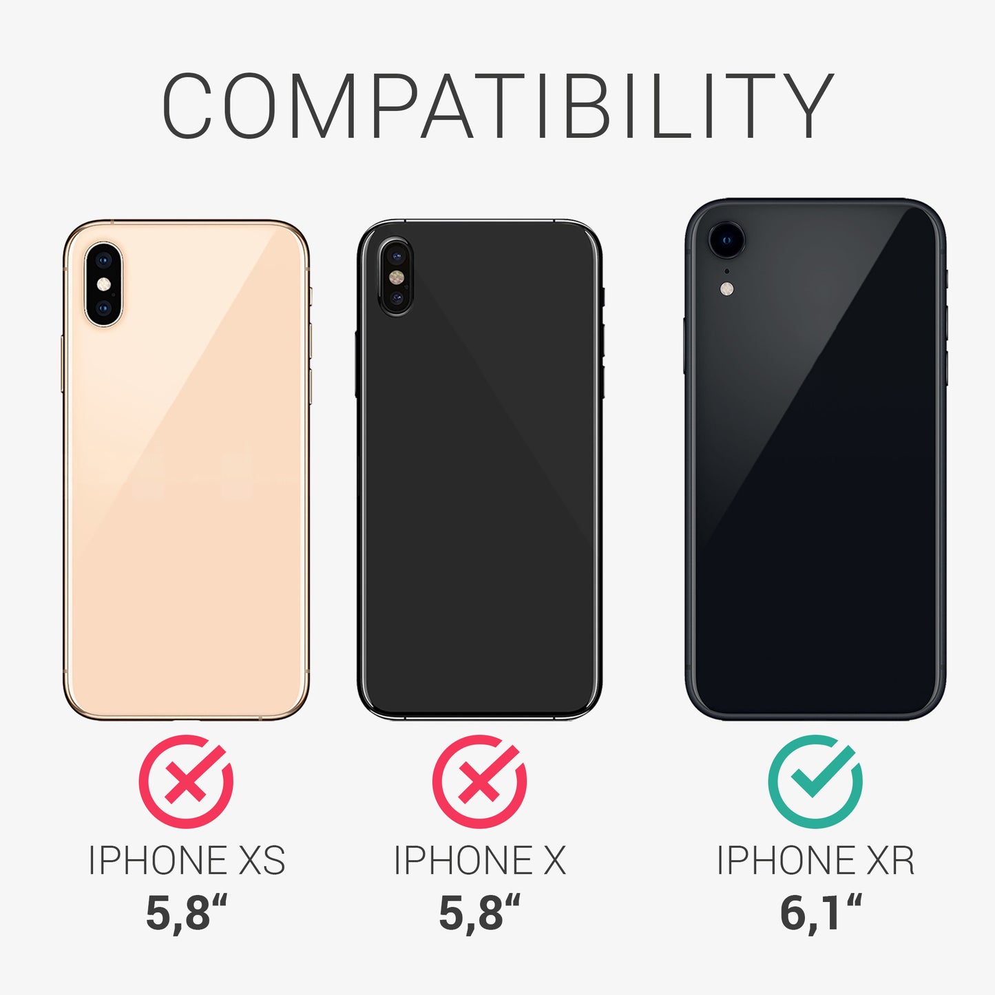 kwmobile Hülle kompatibel mit Apple iPhone XR - Schutzhülle für kabelloses Laden