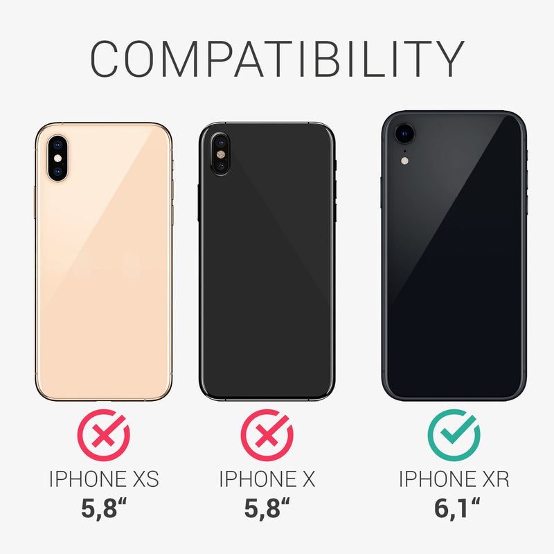 kwmobile Hülle kompatibel mit Apple iPhone XR - Schutzhülle für kabelloses Laden