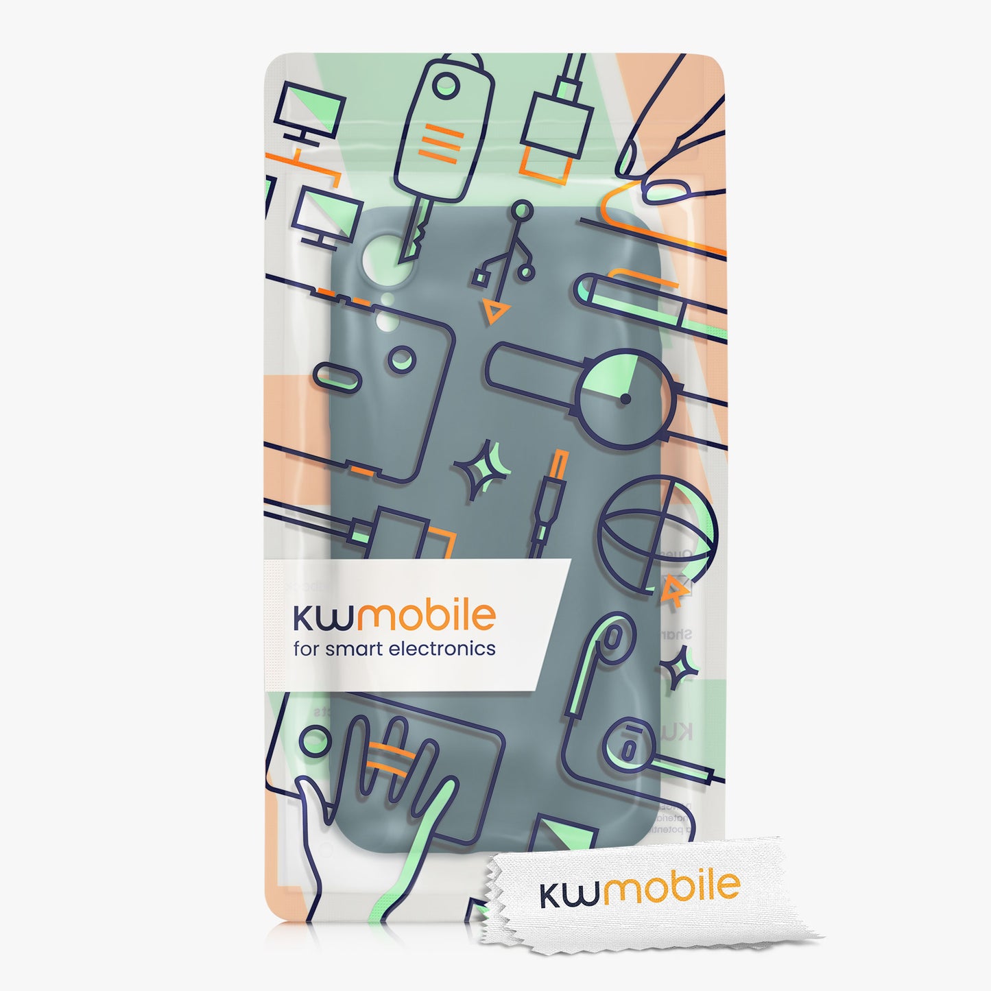 kwmobile Hülle kompatibel mit Apple iPhone XR - Schutzhülle für kabelloses Laden