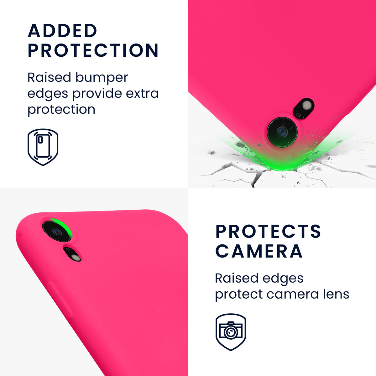 kwmobile Hülle kompatibel mit Apple iPhone XR - Schutzhülle für kabelloses Laden